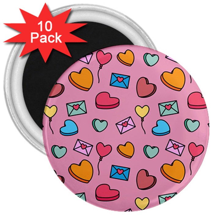 Candy Pattern 3  Magnets (10 pack) 