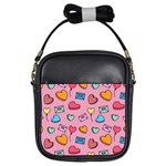 Candy Pattern Girls Sling Bag Front