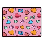 Candy Pattern Fleece Blanket (Small) 50 x40  Blanket Front