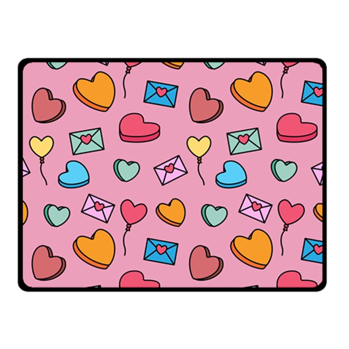 Candy Pattern Double Sided Fleece Blanket (Small) 