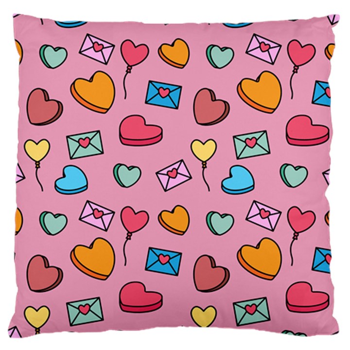 Candy Pattern Large Flano Cushion Case (One Side)