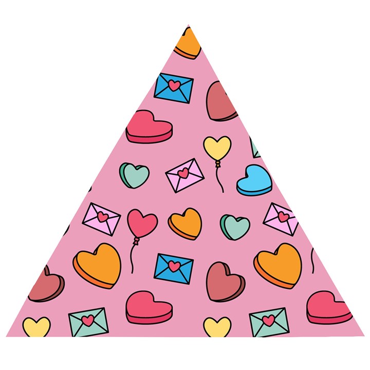 Candy Pattern Wooden Puzzle Triangle