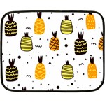 Pineapples Double Sided Fleece Blanket (Mini)  35 x27  Blanket Back