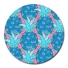 Pineapples Round Mousepads by Sobalvarro