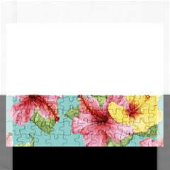 Hibiscus Rectangular Jigsaw Puzzl by Sobalvarro