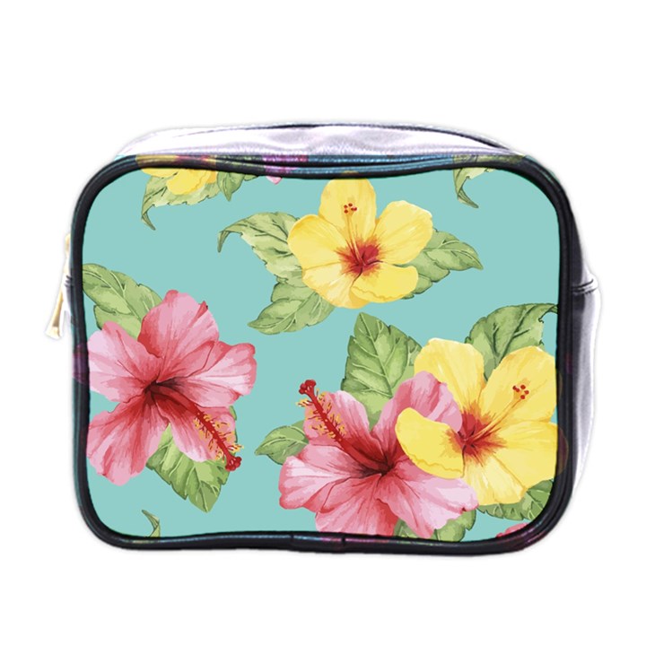 Hibiscus Mini Toiletries Bag (One Side)