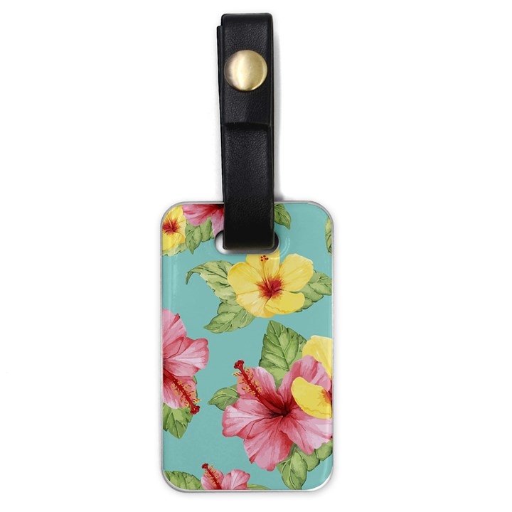 Hibiscus Luggage Tag (one side)