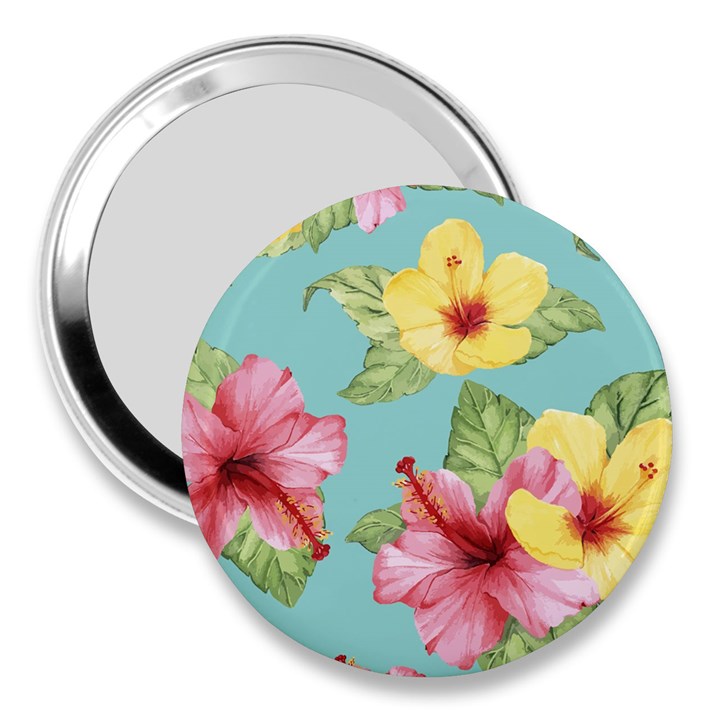 Hibiscus 3  Handbag Mirrors