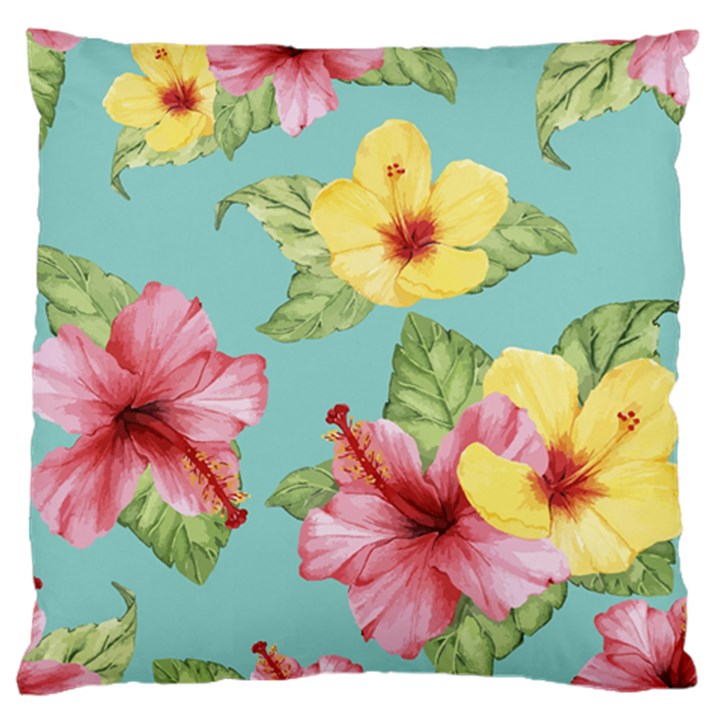 Hibiscus Large Flano Cushion Case (One Side)