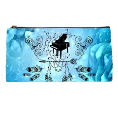 Piano With Feathers, Clef And Key Notes Pencil Cases by FantasyWorld7