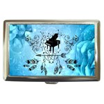 Piano With Feathers, Clef And Key Notes Cigarette Money Case