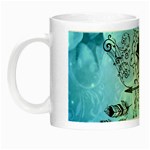 Piano With Feathers, Clef And Key Notes Night Luminous Mugs