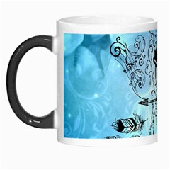 Piano With Feathers, Clef And Key Notes Morph Mugs by FantasyWorld7