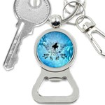 Piano With Feathers, Clef And Key Notes Bottle Opener Key Chain