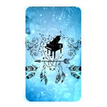 Piano With Feathers, Clef And Key Notes Memory Card Reader (Rectangular)