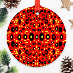 Rby 67 Round Ornament (two Sides) by ArtworkByPatrick