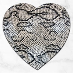 Snake Leather Jigsaw Puzzle (heart) by skindeep