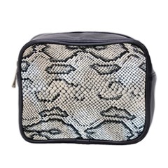 Snake Leather Mini Toiletries Bag (two Sides) by skindeep