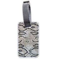 Snake Leather Luggage Tag (two Sides) by skindeep