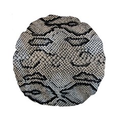 Snake Leather Standard 15  Premium Round Cushions by skindeep