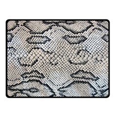 Snake Leather Double Sided Fleece Blanket (small)  by skindeep