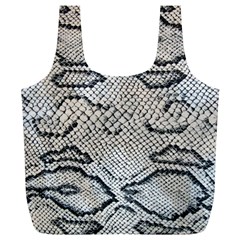 Snake Leather Full Print Recycle Bag (xl) by skindeep