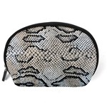 Snake Leather Accessory Pouch (Large) Back