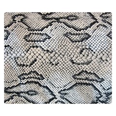 Snake Leather Double Sided Flano Blanket (small)  by skindeep