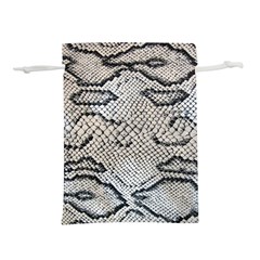 Snake Leather Lightweight Drawstring Pouch (m) by skindeep