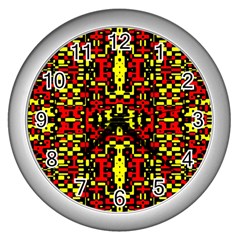 Rby 69 Wall Clock (silver) by ArtworkByPatrick