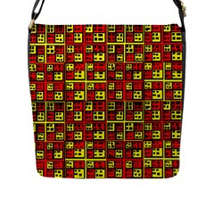 Rby 70 Flap Closure Messenger Bag (l) by ArtworkByPatrick