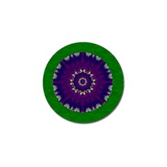 Mandala In Leaves,on Beautiful Leaves In Bohemian Style Golf Ball Marker (4 Pack) by pepitasart