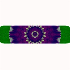 Mandala In Leaves,on Beautiful Leaves In Bohemian Style Large Bar Mats by pepitasart