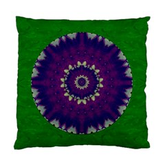 Mandala In Leaves,on Beautiful Leaves In Bohemian Style Standard Cushion Case (two Sides) by pepitasart