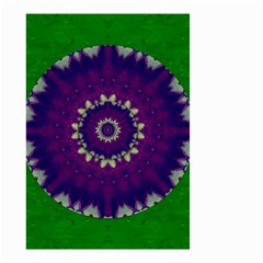 Mandala In Leaves,on Beautiful Leaves In Bohemian Style Small Garden Flag (two Sides) by pepitasart