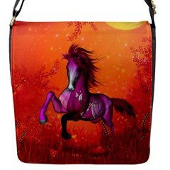 Wonderful Fantasy Horse In A Autumn Landscape Flap Closure Messenger Bag (s) by FantasyWorld7