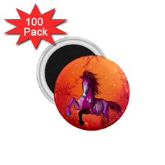 Wonderful Fantasy Horse In A Autumn Landscape 1 75  Magnets (100 Pack)  by FantasyWorld7