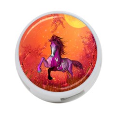 Wonderful Fantasy Horse In A Autumn Landscape 4-port Usb Hub (one Side) by FantasyWorld7