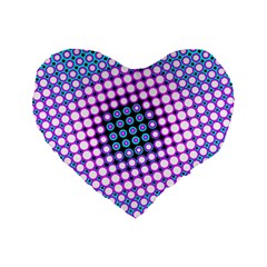 Spots 2223 Standard 16  Premium Flano Heart Shape Cushions by impacteesstreetwearsix