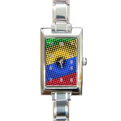 Spots 2224 Black Rectangle Italian Charm Watch by impacteesstreetwearsix