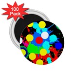 Spots 2222 Black 2.25  Magnets (100 pack)  Front