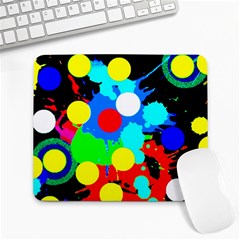 Spots 2222 Black Large Mousepads by impacteesstreetwearsix