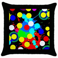 Spots 2222 Black Throw Pillow Case (black) by impacteesstreetwearsix