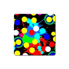 Spots 2222 Black Square Magnet by impacteesstreetwearsix