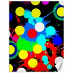 Spots 2222 Black Canvas 12  x 16  11.86 x15.41  Canvas - 1