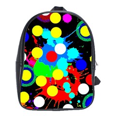 Spots 2222 Black School Bag (xl) by impacteesstreetwearsix