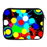 Spots 2222 Black Apple iPad 2/3/4 Zipper Cases Front