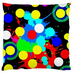 Spots 2222 Black Standard Flano Cushion Case (one Side) by impacteesstreetwearsix