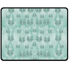 Sweet Kittens And Cats Decorative Fleece Blanket (medium)  by pepitasart