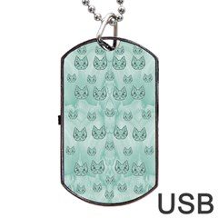 Sweet Kittens And Cats Decorative Dog Tag Usb Flash (two Sides) by pepitasart